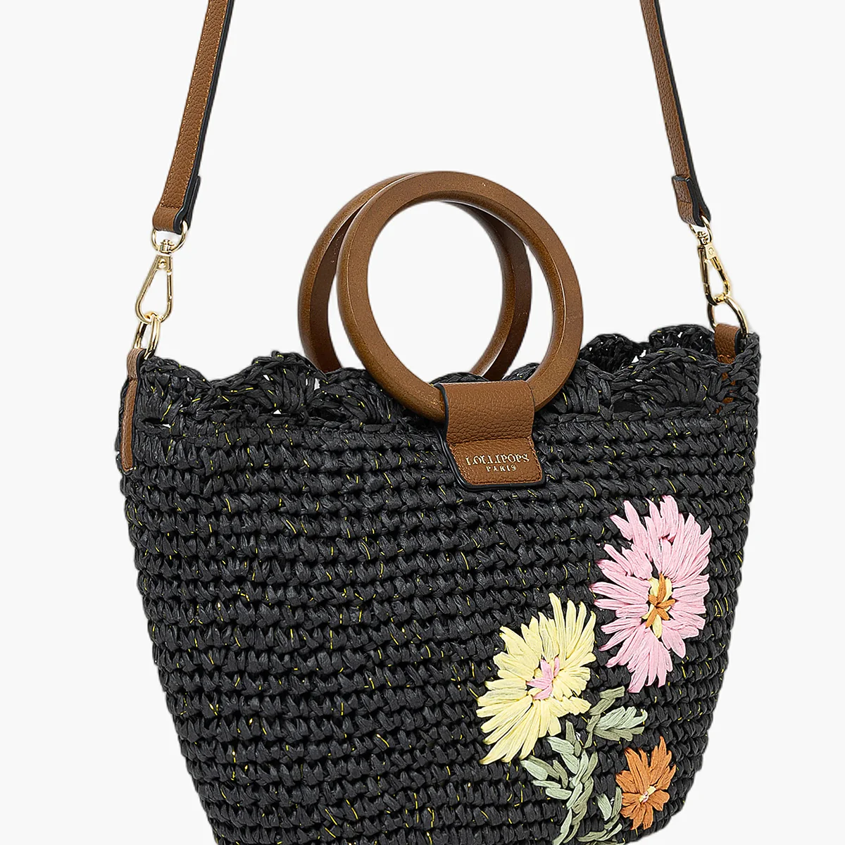 Sac panier noir Sybile - Image 5