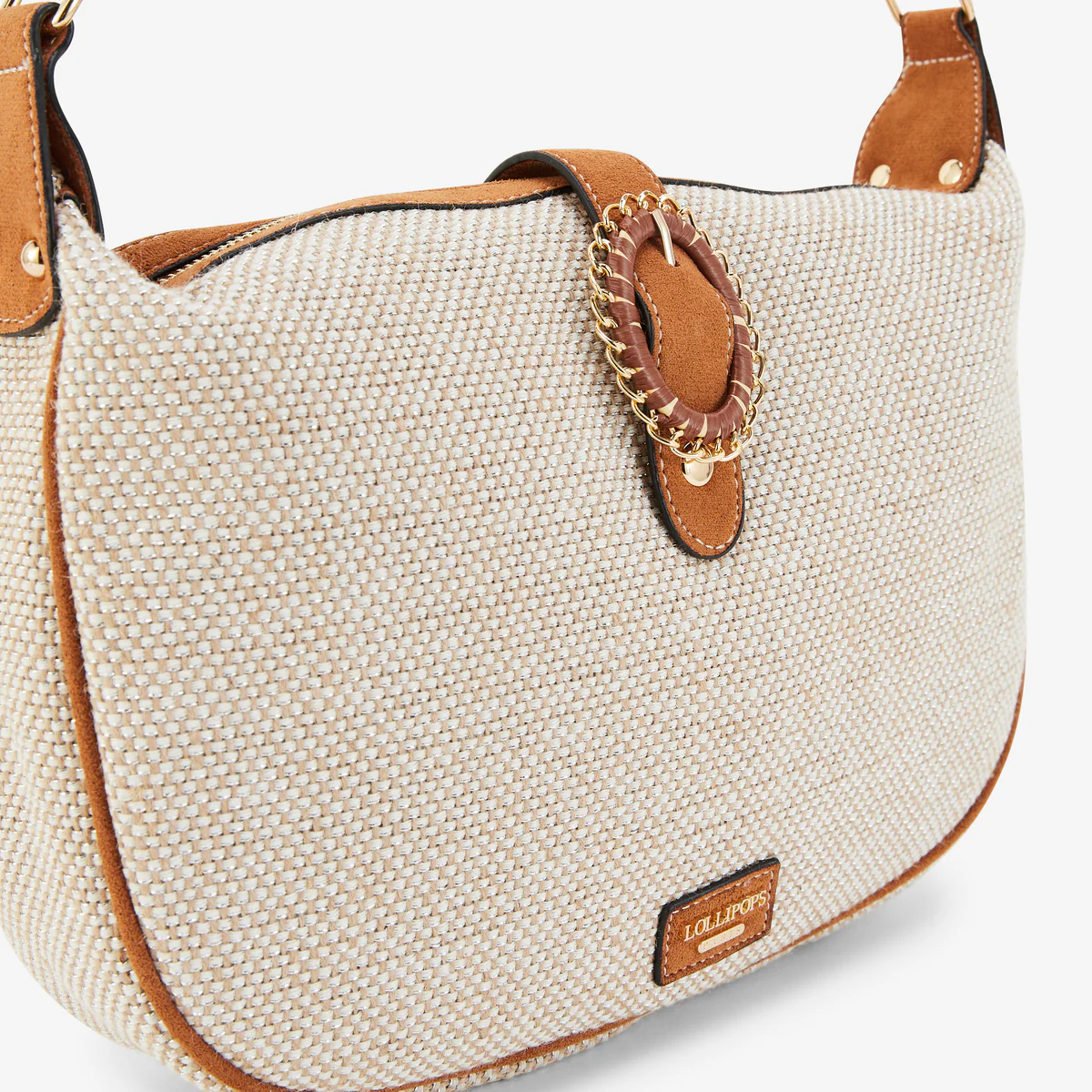 Sac porté épaule camel Paisley - Image 2