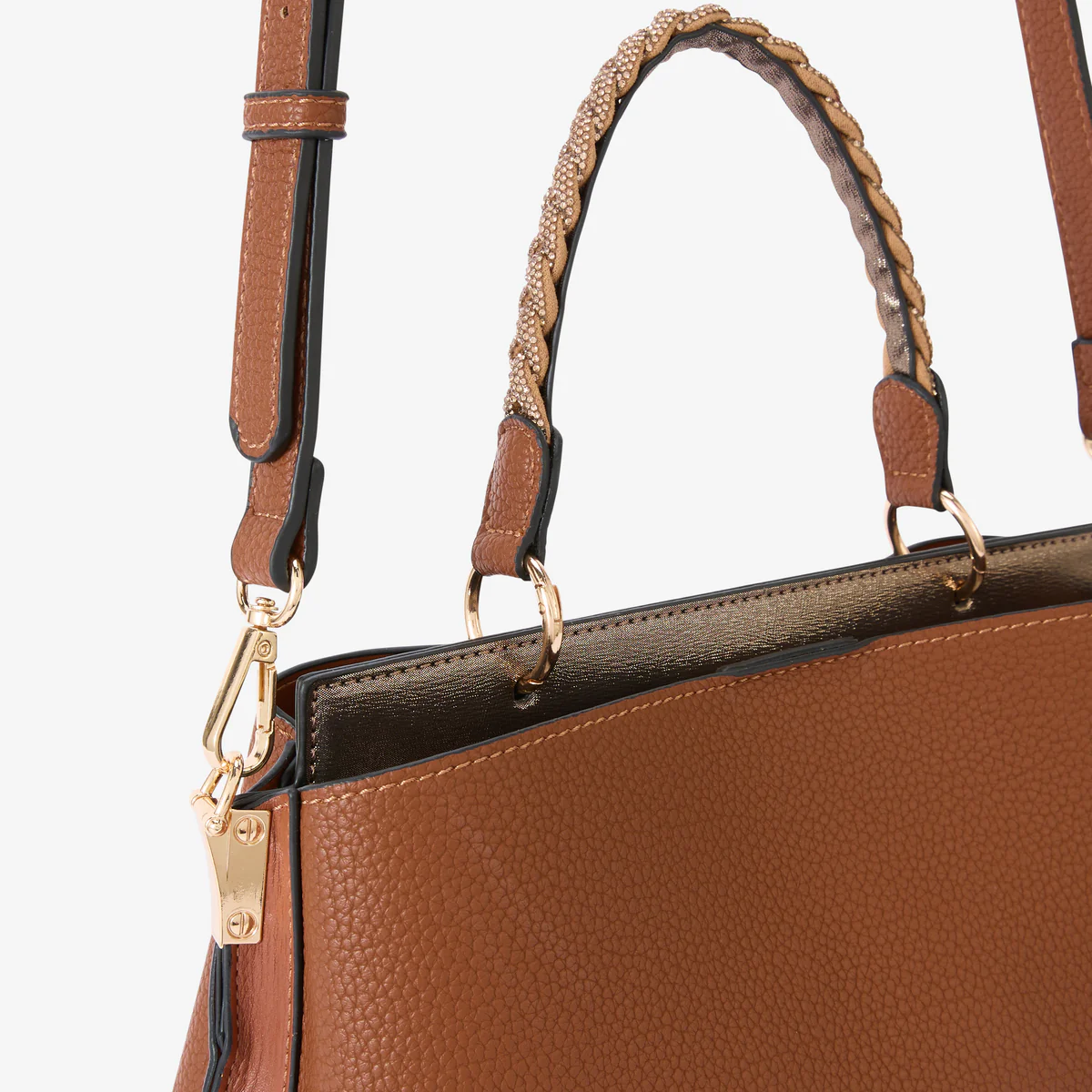 Sac porté épaule cognac Rocapina - Image 5