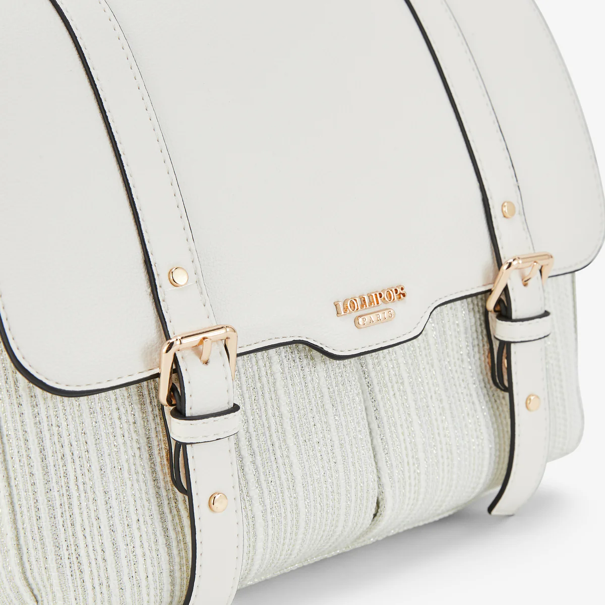 Sac porté épaule L blanc Pauline - Image 2
