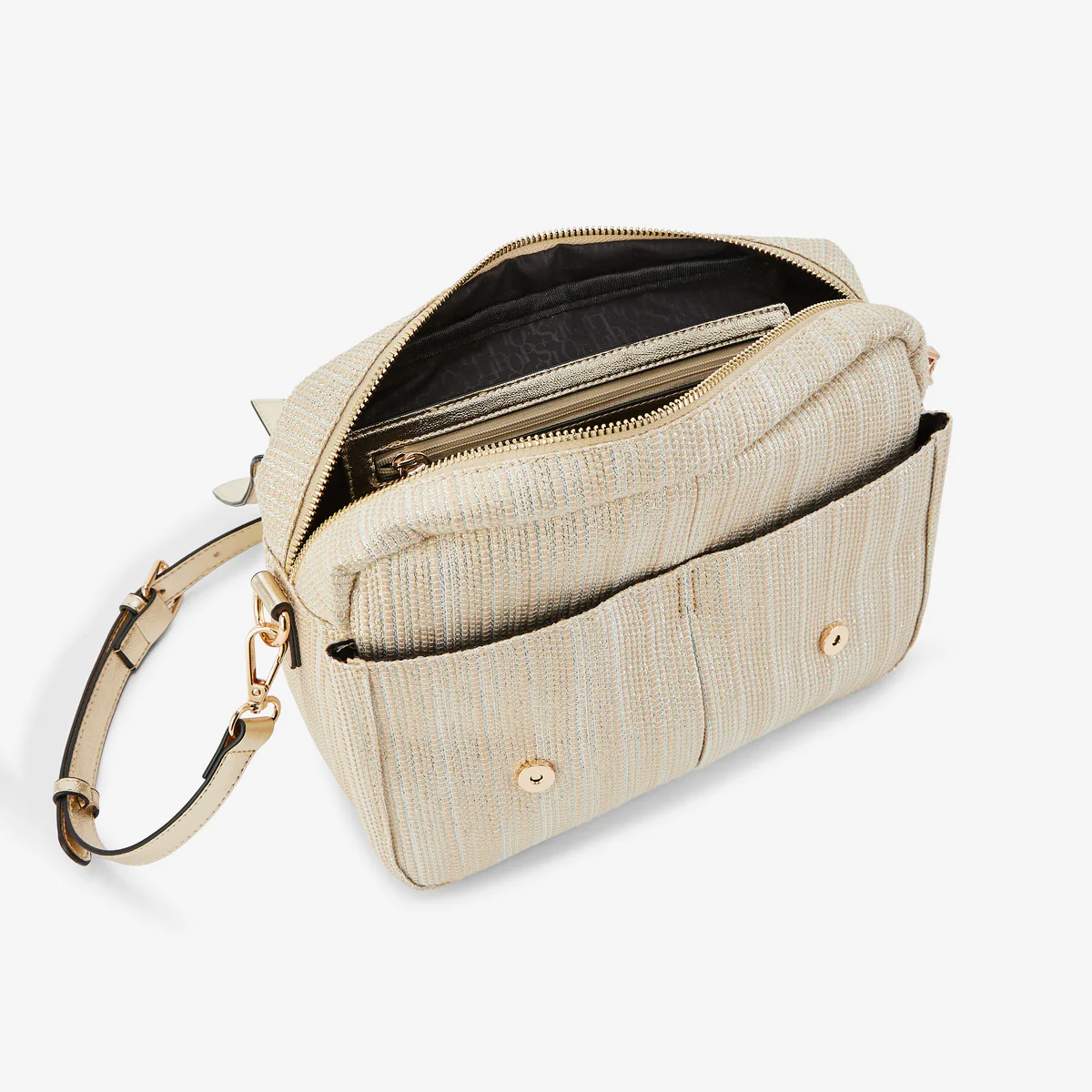 Sac porté épaule L doré Pauline - Image 4
