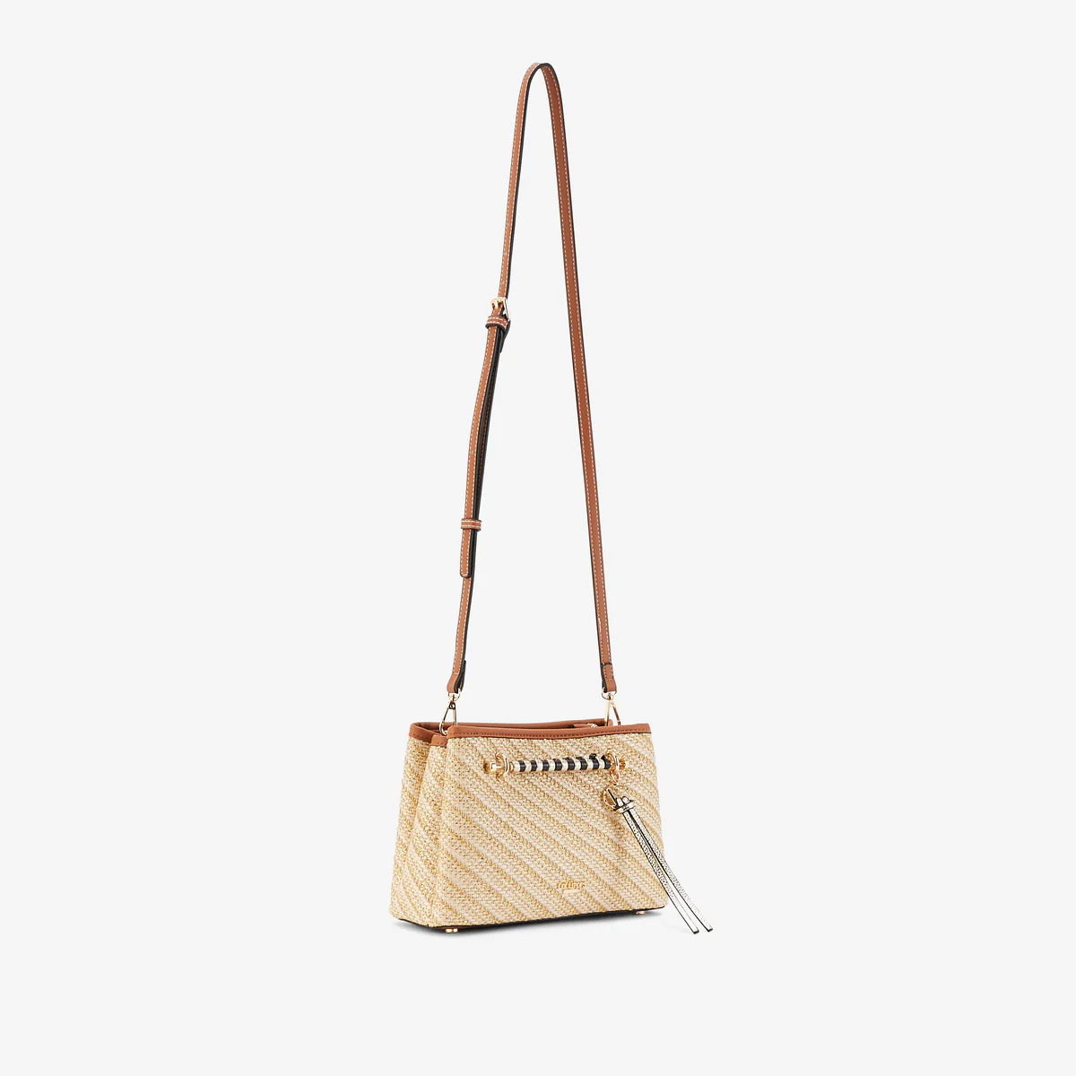 Sac porté épaule M doré P-Kitami - Image 5