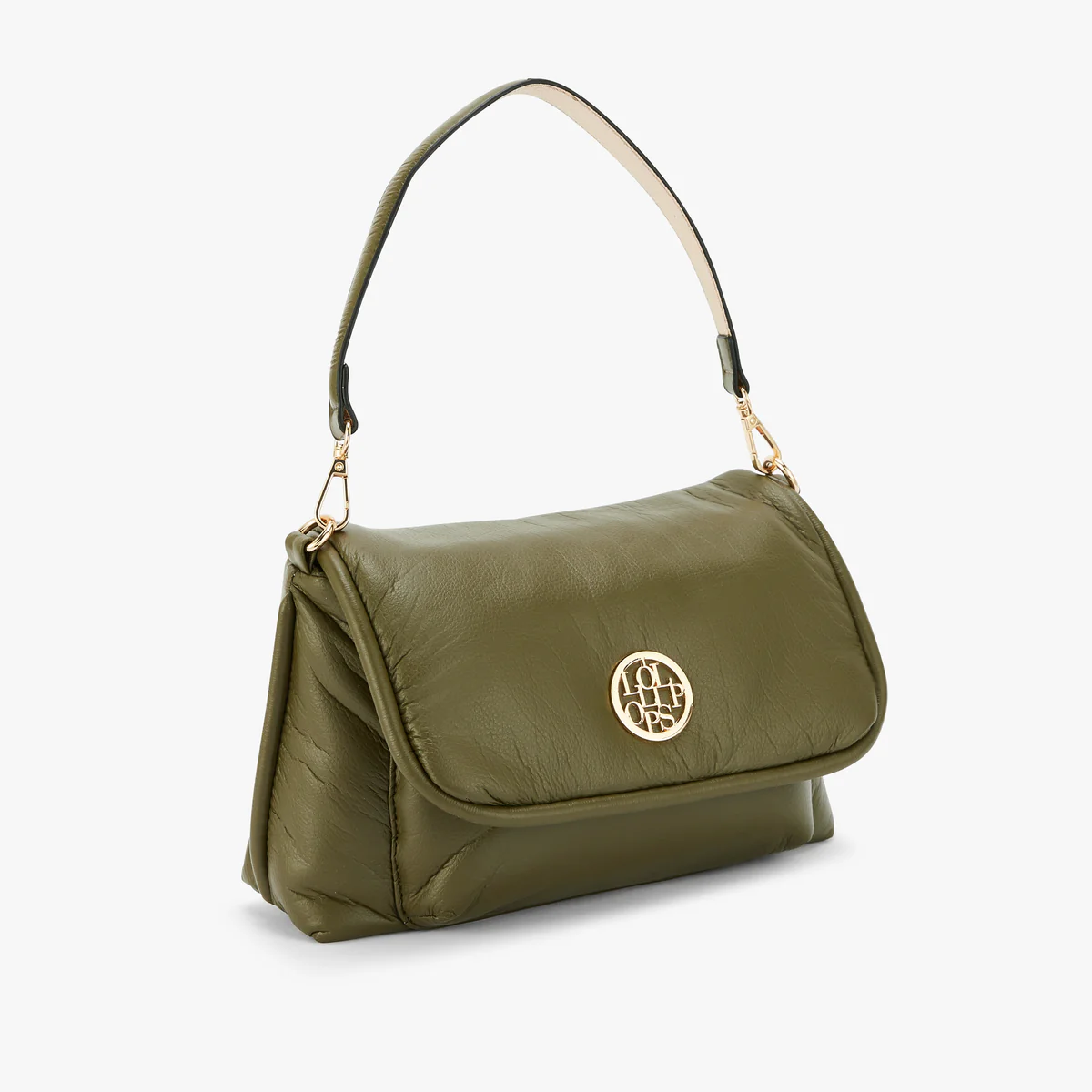 Sac porté épaule M kaki Olmi - Image 3