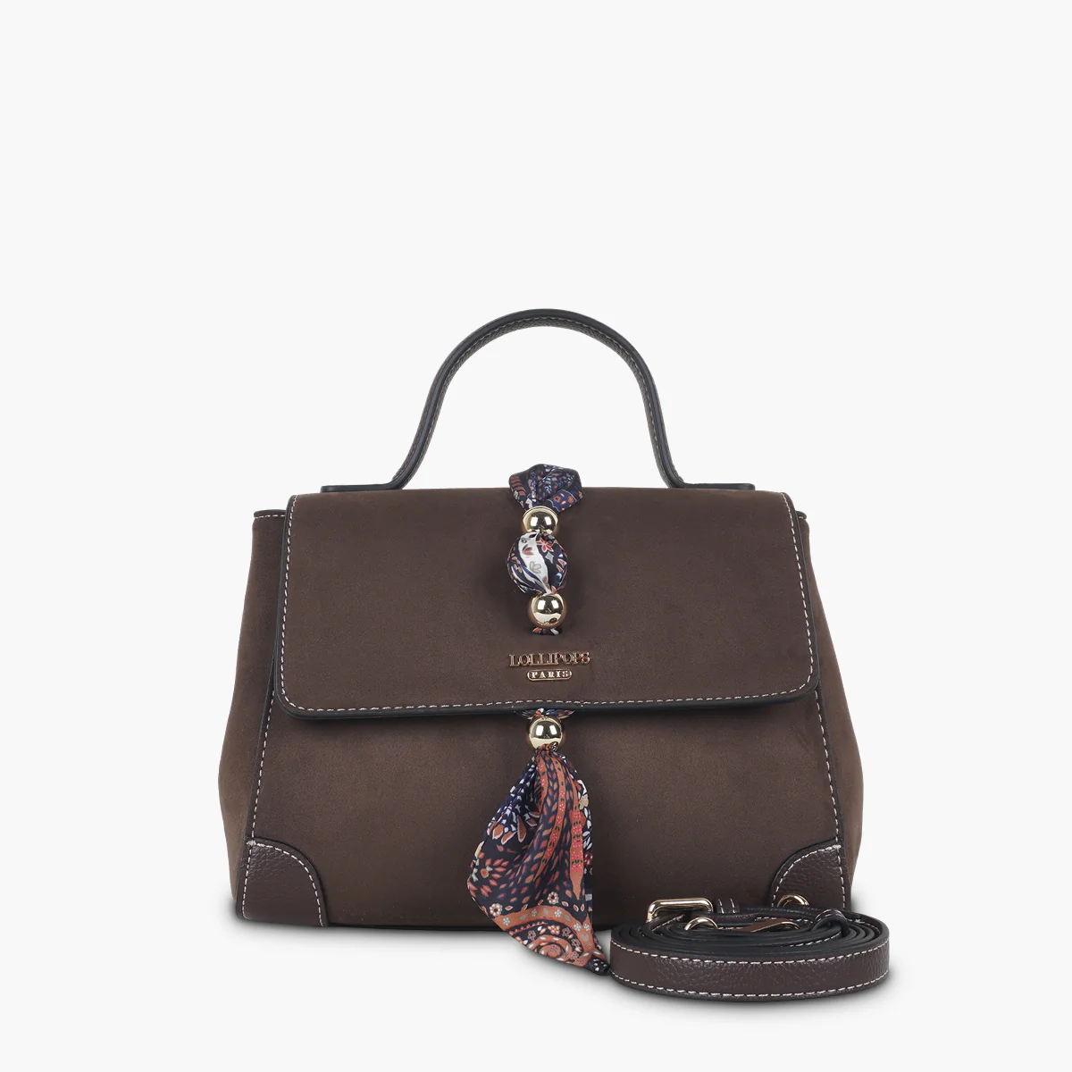 Sac porté épaule marron Shirley