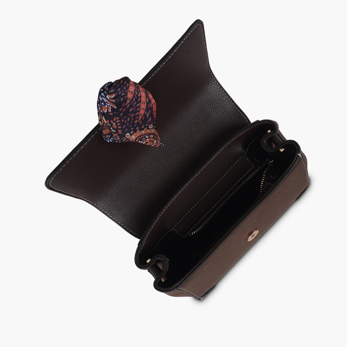 Sac porté épaule marron Shirley - Image 5