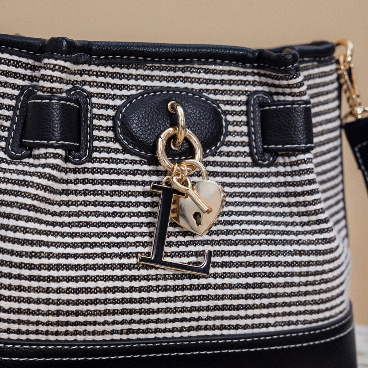 Sac porté épaule noir Petula - Image 7