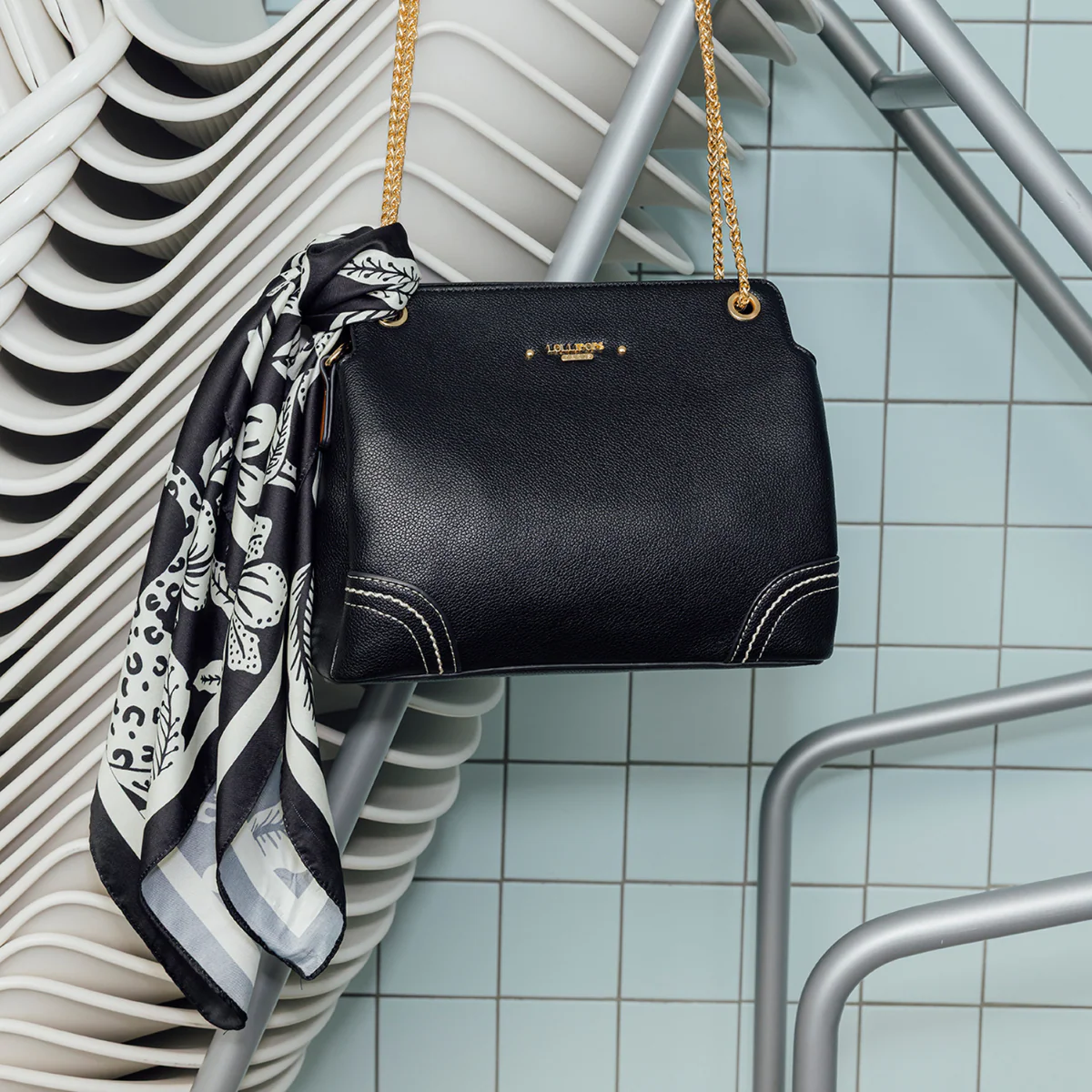Sac porté épaule noir Ronnie - Image 2