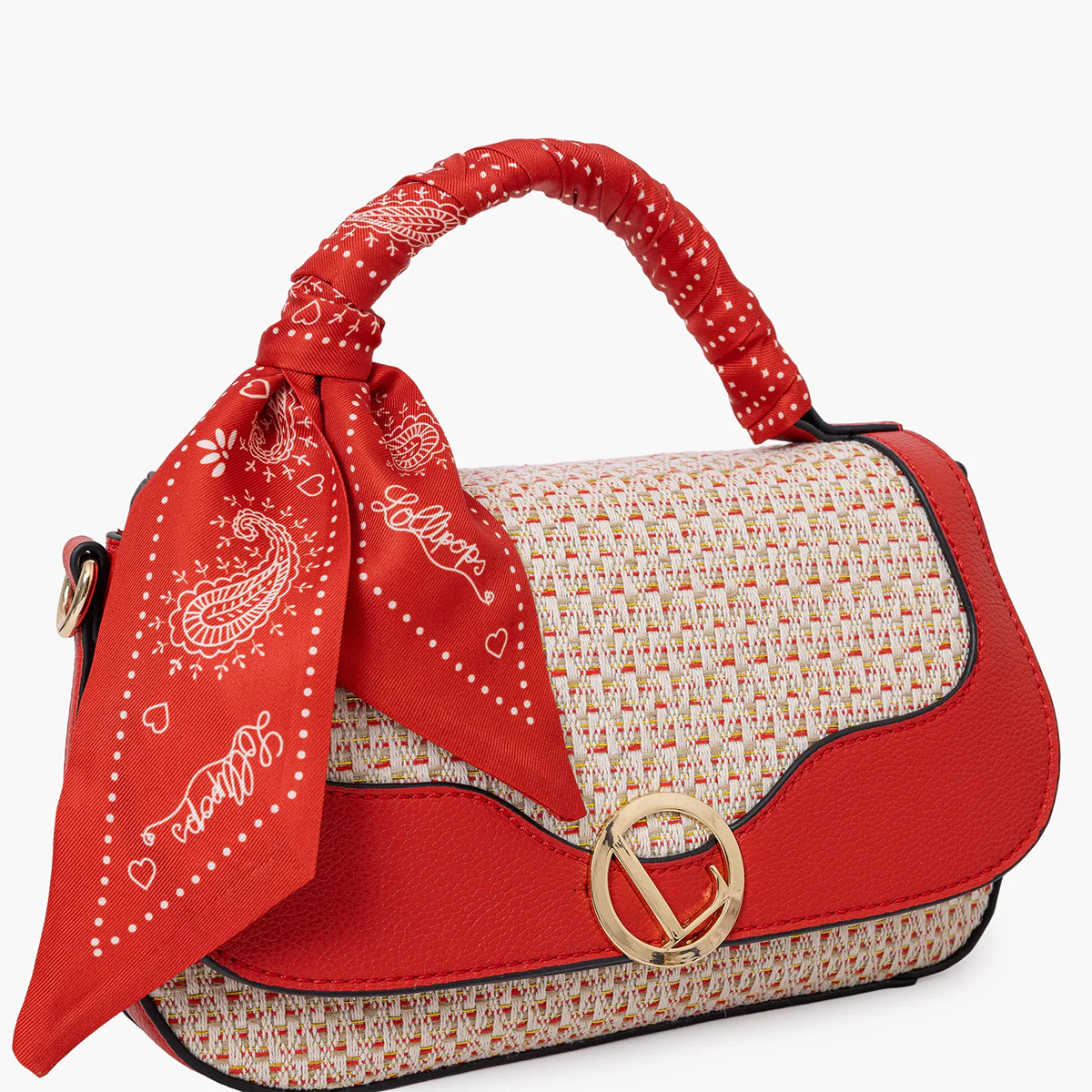 Sac porté épaule rouge Sade - Image 5