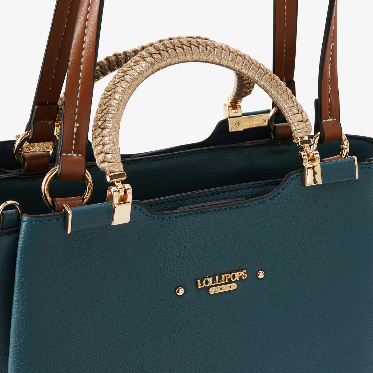 Sac shopper bleu canard Ronnie - Image 5