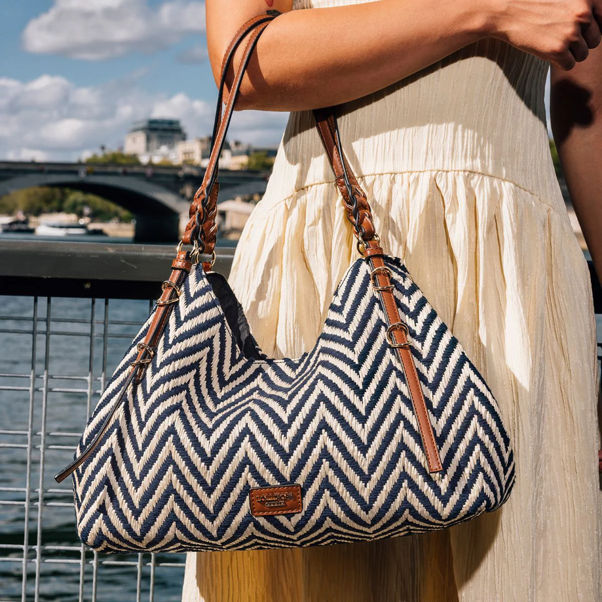 Sac shopper bleu marine S-Ringo - Image 7
