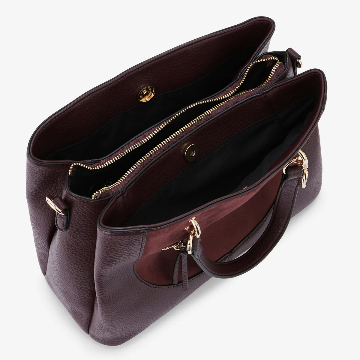 Sac shopper bordeaux Raven - Image 4