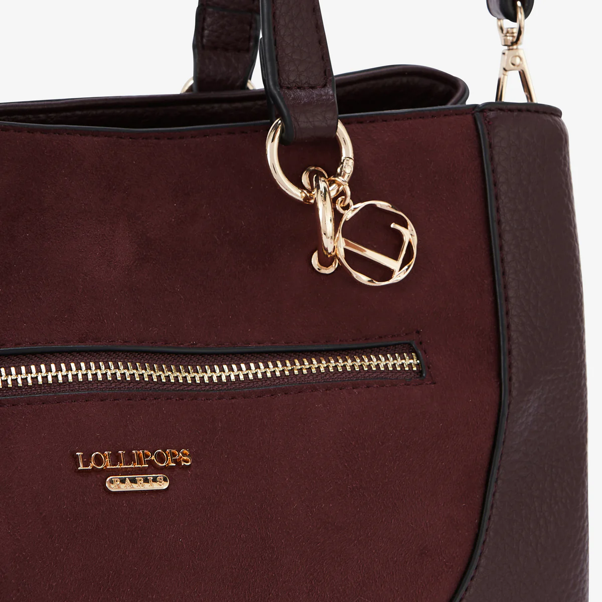 Sac shopper bordeaux Raven - Image 5