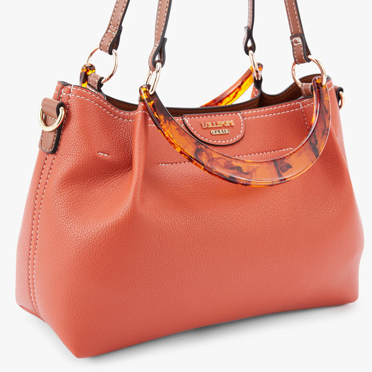 Sac shopper brique Nesso - Image 5