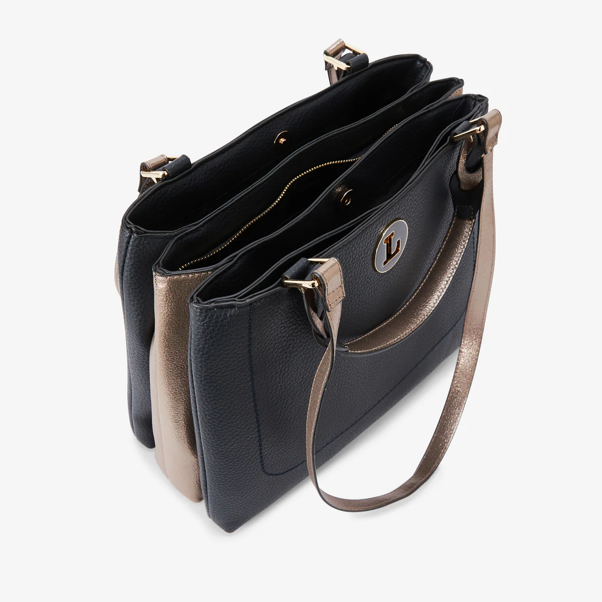Sac shopper L bleu marine Rosabelle - Image 5
