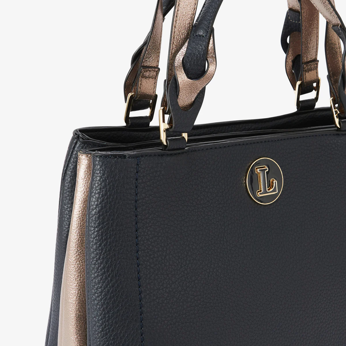 Sac shopper L bleu marine Rosabelle - Image 6