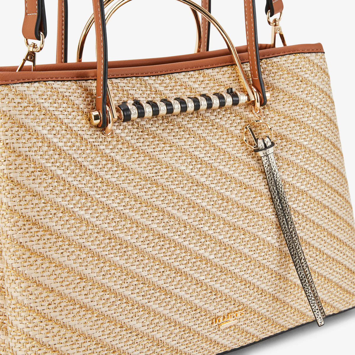 Sac shopper L doré P-Kitami - Image 3
