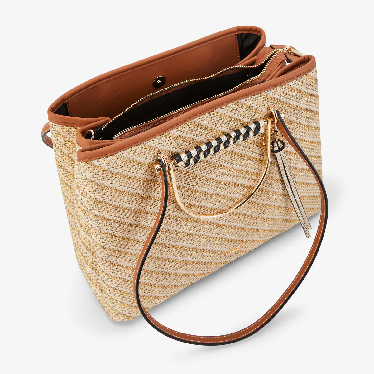 Sac shopper L doré P-Kitami - Image 5