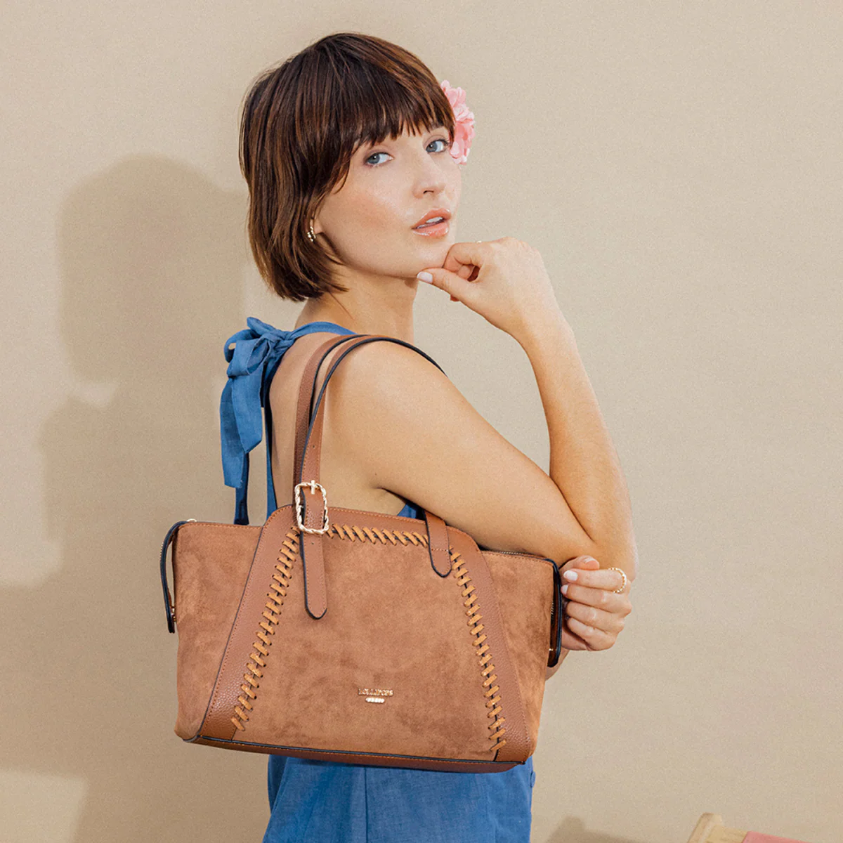 Sac shopper M camel Phiby - Image 7