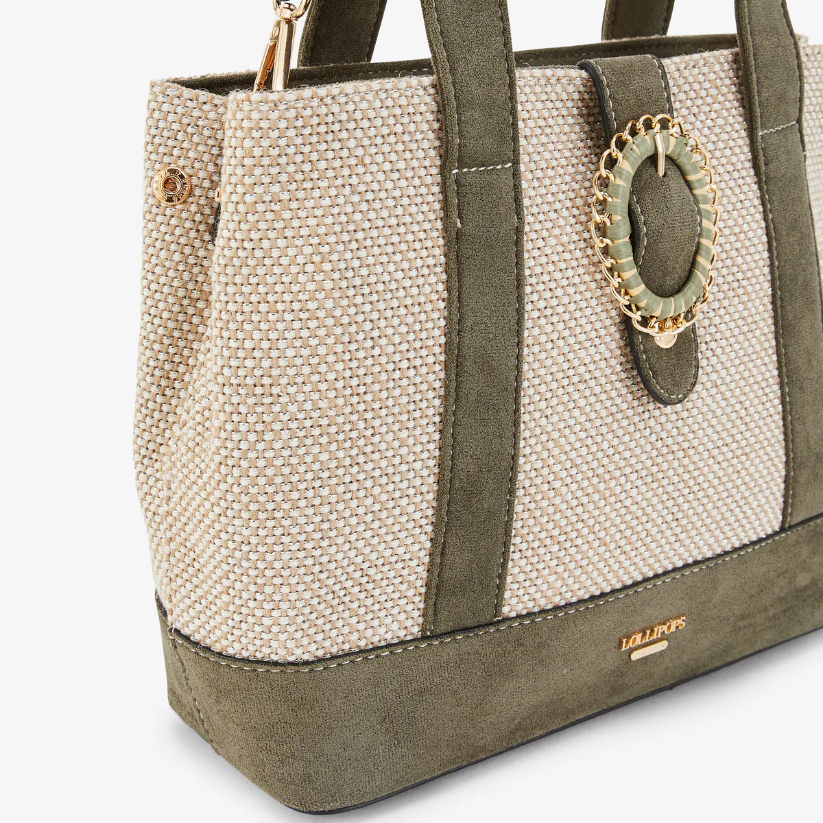 Sac shopper M kaki Paisley - Image 5