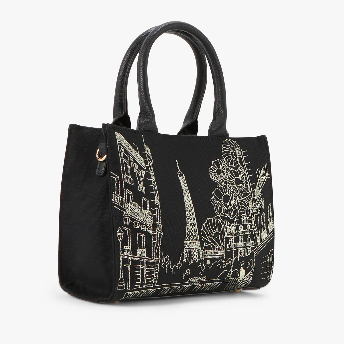 Sac shopper noir Pierette - Image 3
