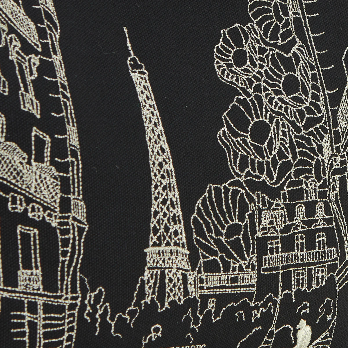 Sac shopper noir Pierette - Image 5