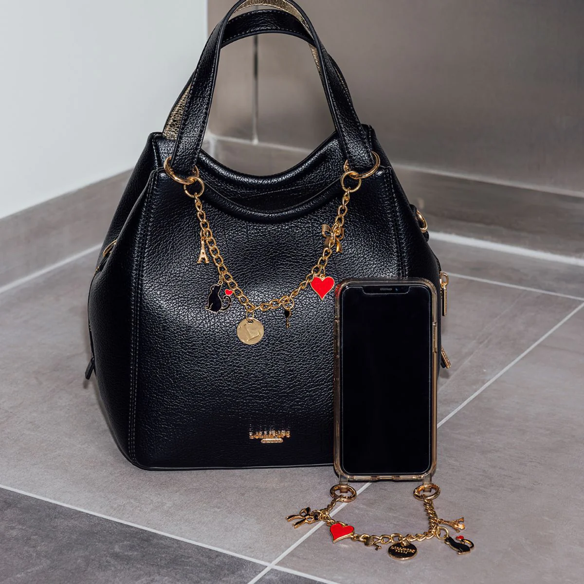 Sac shopper noir Roselaine - Image 7