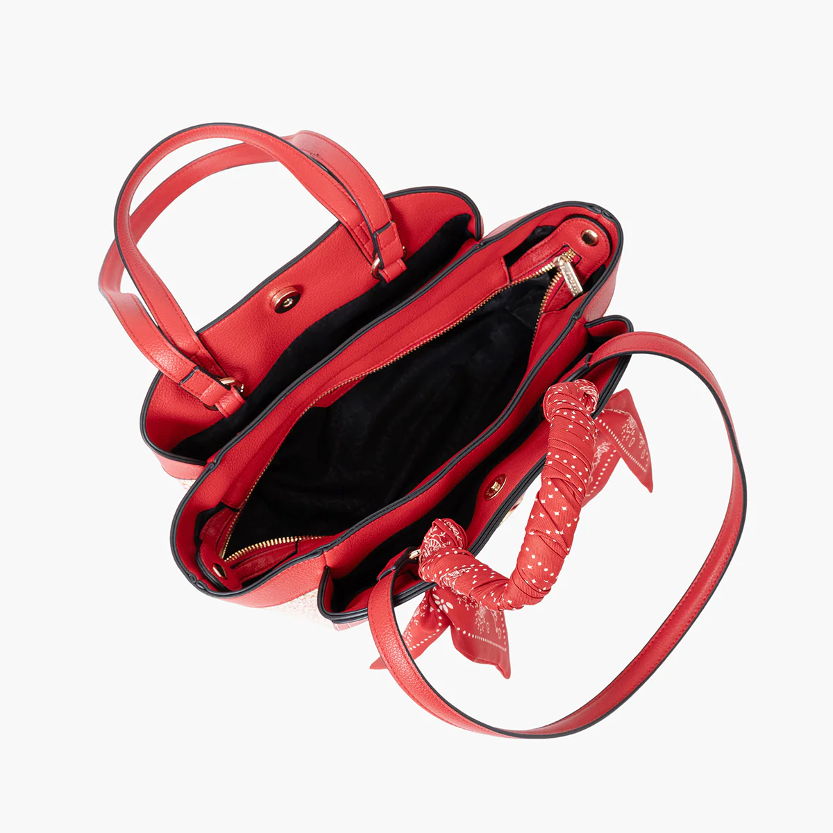 Sac shopper rouge Sade - Image 5