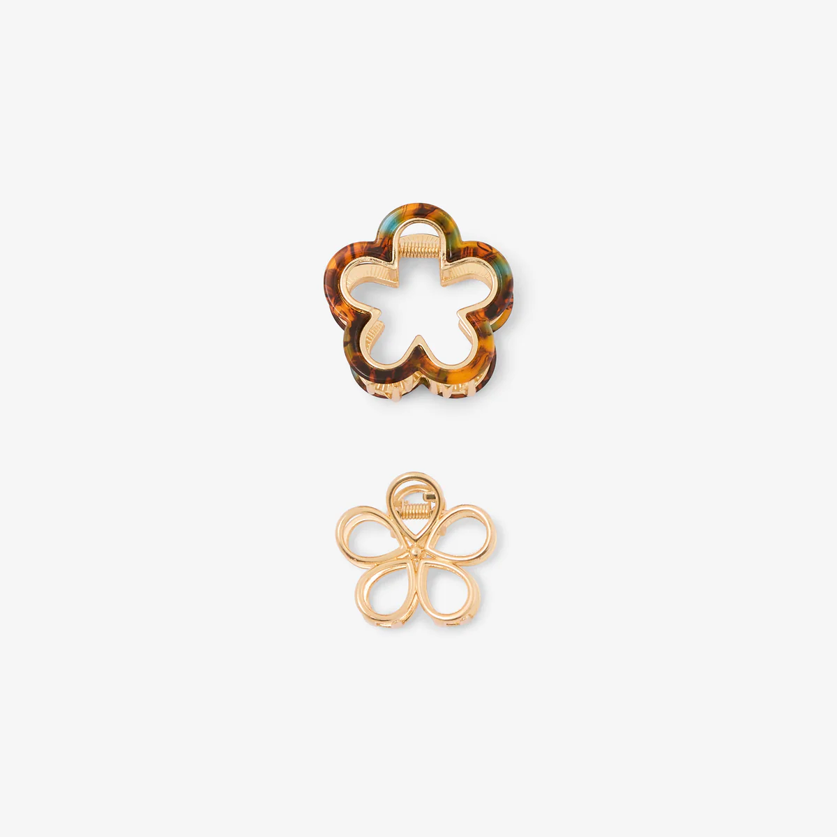 Set de 2 pinces fleur Léopard félin