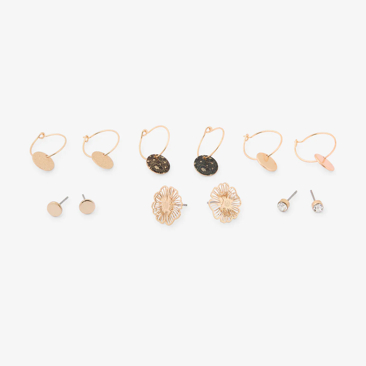 Set de 6 boucles d'oreilles Wonderful Flowers - Image 2